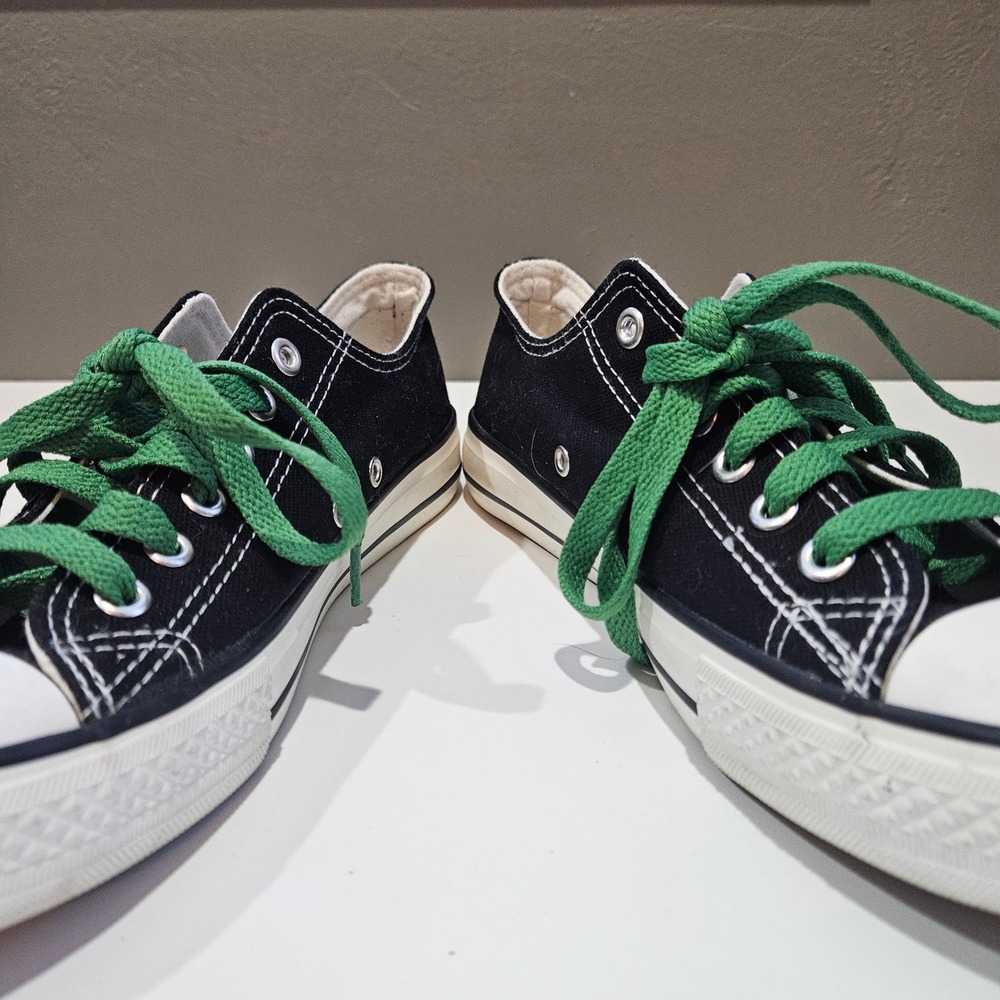 Green Bay Packers Canvas Low Top Sneakers Black Green Women's Size 39 8.5 E-LOV - Picture 9 of 12